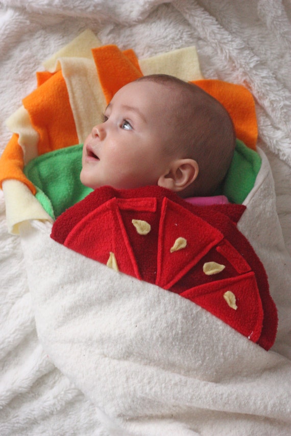 Halloween Baby Burrito Blanket