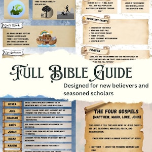2 Versions of Complete Bible Study Guide | Book Summaries, Prayers & Devotionals