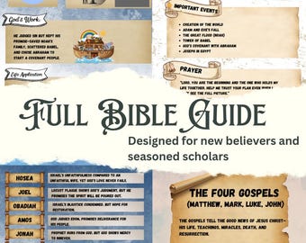 2 Versions of Complete Bible Study Guide | Book Summaries, Prayers & Devotionals