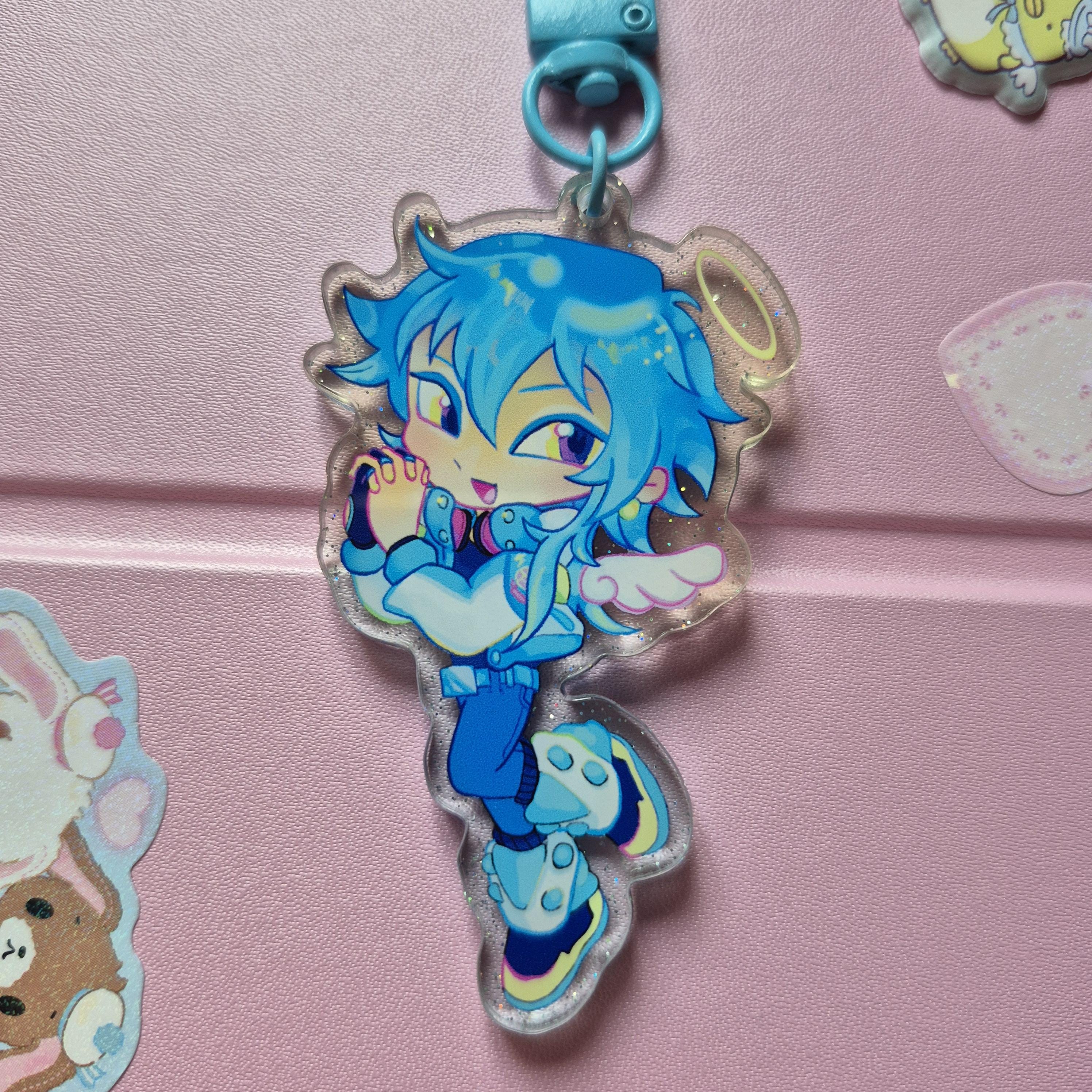 DRAMAtical Murder ホログラムリボンアクセサリー レア Dramatical Murder Acrylic Glitter Keychain - Etsy