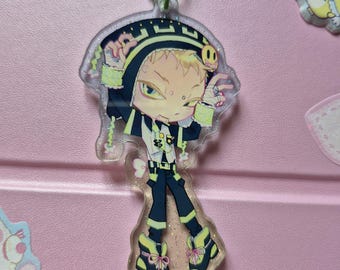 DRAMAtical Murder ホログラムリボンアクセサリー レア Dramatical Murder Acrylic Glitter Keychain - Etsy