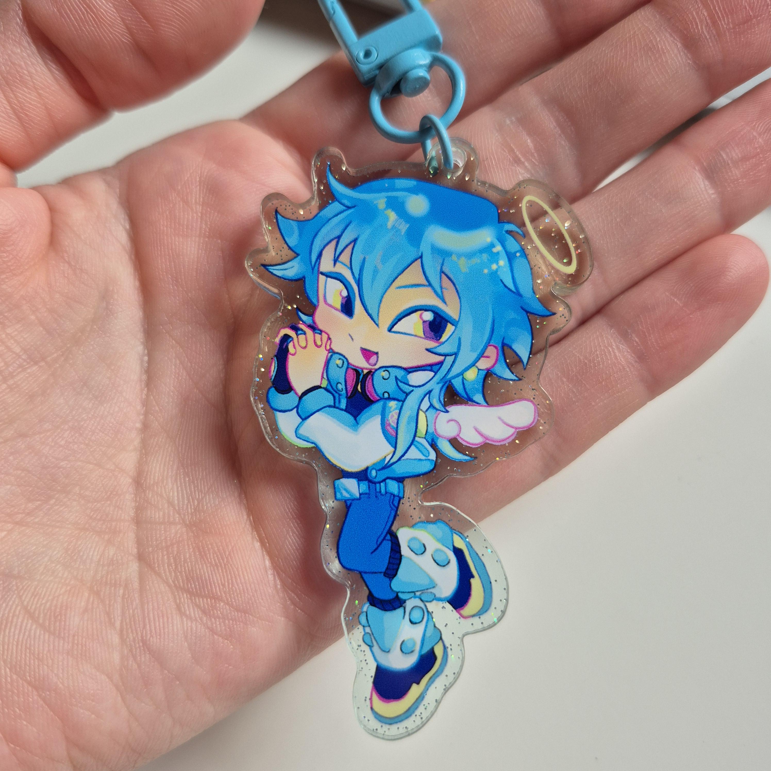 Dramatical Murder Acrylic Glitter Keychain - Etsy
