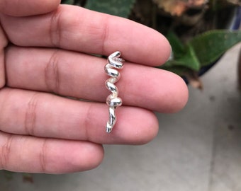 Unique sterling silver pendant, root inspiration for this unique piece