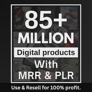 85 Millionen+ Ultimatives PLR MRR Bundle Ideal fürPassives Einkommen | Digitale Produkte| Rechte weiterverkaufen | Alle unsere PLR Digital Produkte