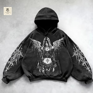 Sweatshirt Ange Gardien - Design Spirituel Ciel, Ailes, Amour - Pour Femmes, Hommes - Cadeau Positif