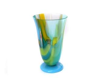 Fused Glass Bud Vase | Drop Out Vessel | Small Decorative Glass Vase | Art Glass