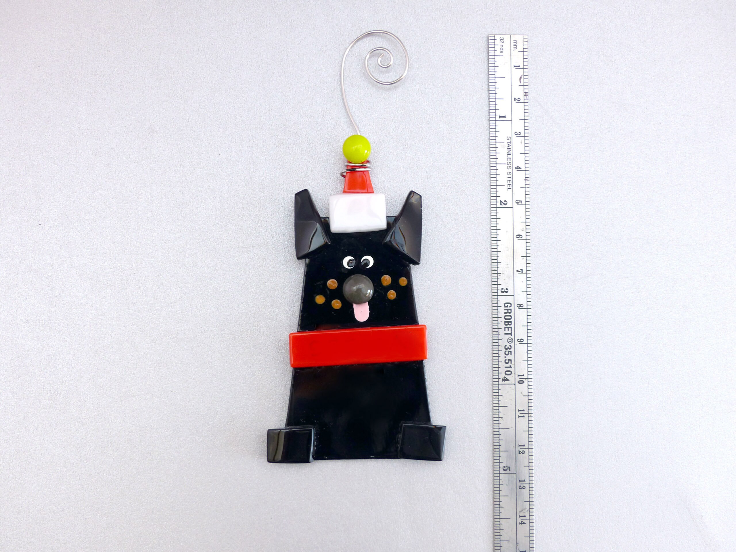 Custom Black Dog Ornament Personalized Glass Dog Ornament Etsy Canada