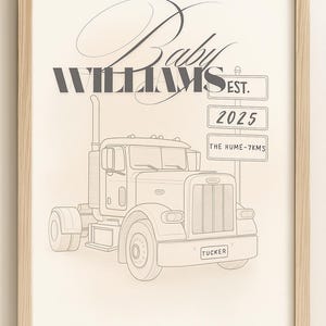 Personalised Truck Prints