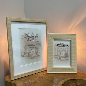 Personalised Australian Truck Print in A4 frame