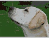 Yellow Lab Needlepoint DIY Canvas