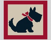 Needlepoint Canvas Vintage Scottish Terrier