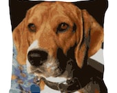 Beagle Needlepoint Pillow DIY Canvas