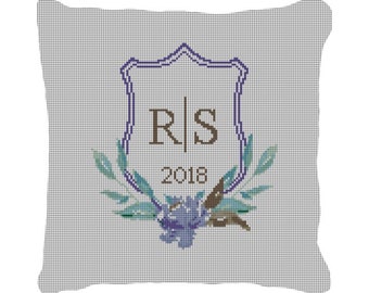 Custom Needlepoint Ring Bearer Pillows Etsy