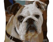 Bulldog Needlepoint DIY Canvas