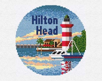 Hilton Head Needlepoint Christmas Ornament DIY Kit