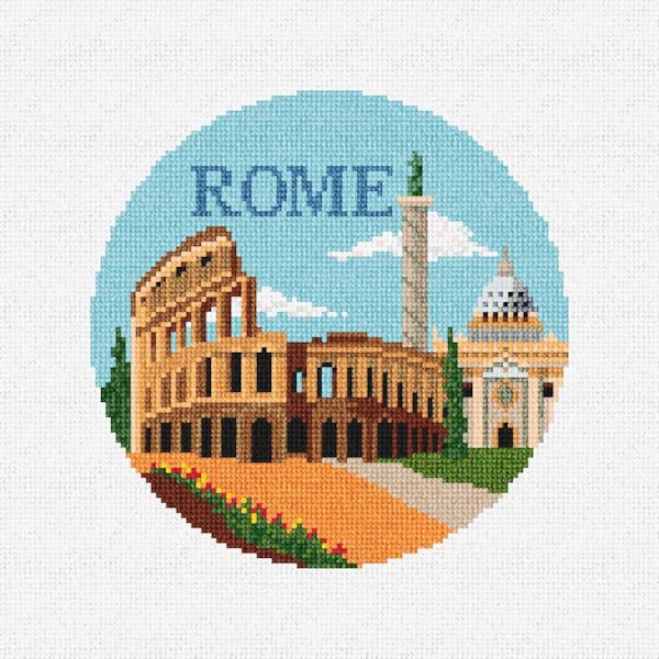 Rome Needlepoint Christmas Ornament DIY Kit