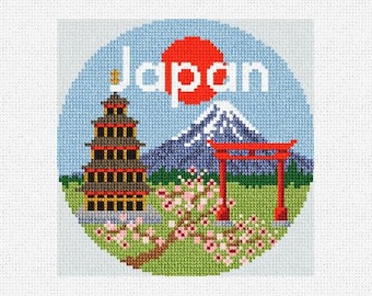 Japan Needlepoint Christmas Ornament DIY Kit