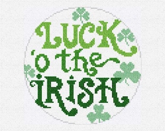 Luck O' The Irish Needlepoint St. Patrick's Day Ornament DIY Kit