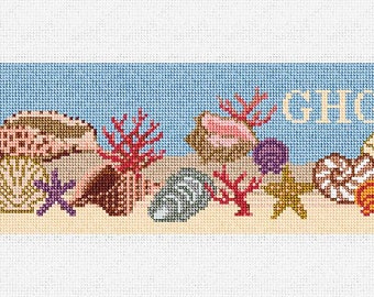 Doe-het-zelfpakket Seashell-naaldpuntportemonnee