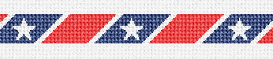 Stars Stripes Needlepoint Belt DIY Kit - Etsy