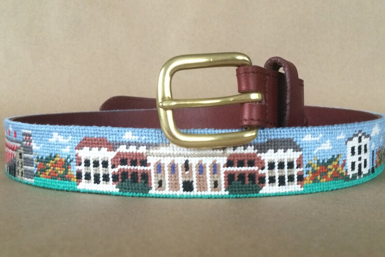 University of Campus Needlepoint Belt Finished Etsy
