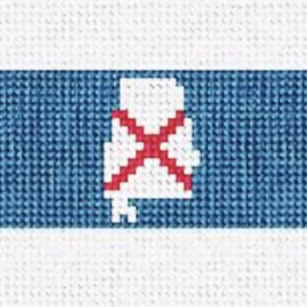 Alabama State Dog Collar Needlepoint DIY Kit