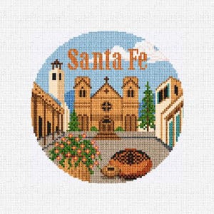 Santa Fe Needlepoint Christmas Ornament DIY Kit