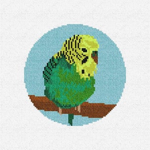 Parakeet Christmas Ornament Needlepoint Kit