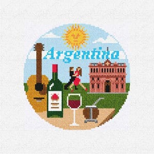 Argentina Needlepoint Christmas Ornament DIY Kit