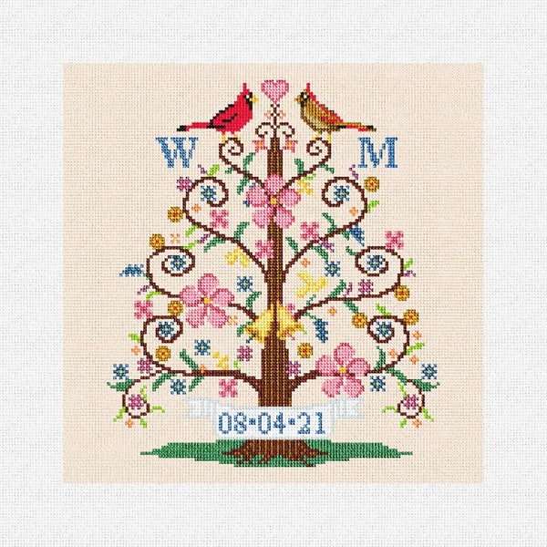 Tree of Life Needlepoint Canvas Etsy