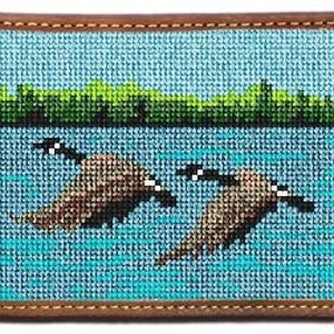 Kanadische Gans fertigte Nadelspitzen-Kartentasche