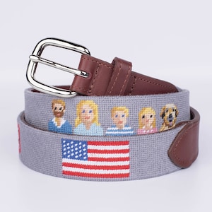 Custom Finished Needlepoint Belt
