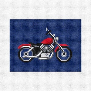 Motorcycle Needlepoint Card Wallet DIY Kit