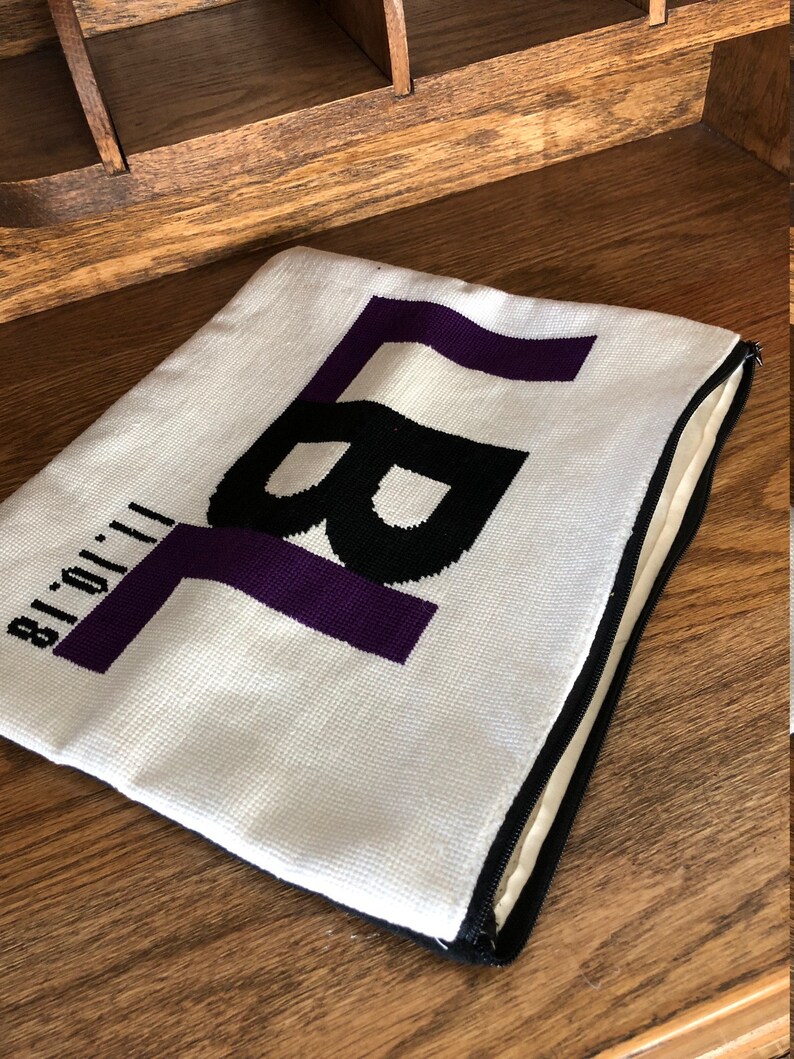 Custom Design Needlepoint Finished Tallis Bag Etsy