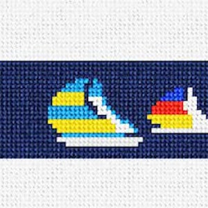 Preppy Spinnaker Needlepoint Belt DIY Kit