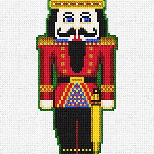 Nutcracker Adelar Front Needlepoint Christmas Ornament DIY Kit