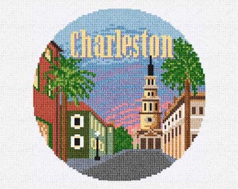 Charleston Needlepoint Christmas Ornament DIY Kit
