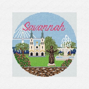 Savannah Needlepoint Christmas Ornament DIY Kit