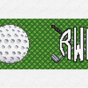 Kit de bricolaje para billetera con bordado de pelota de golf
