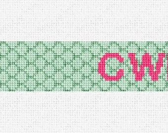 Sweet Scallops Needlepoint Key Fob DIY Kit