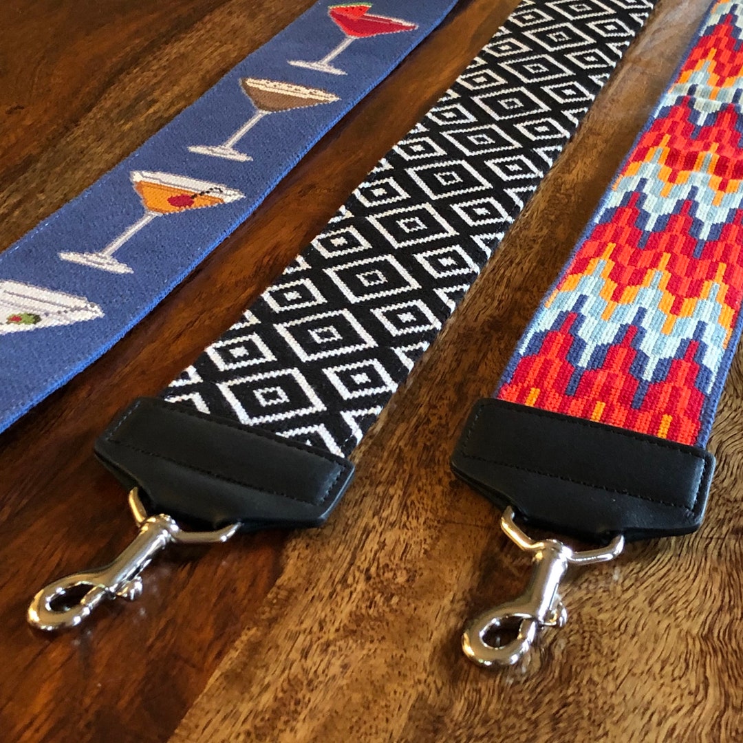 Custom Finished Needlepoint Guitar Strap Purse Strap Etsy Sweden