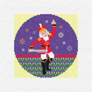 Nutcracker Prince Needlepoint Christmas Ornament DIY Kit