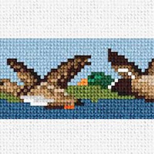 Mallard Duck Needlepoint Belt DIY Kit