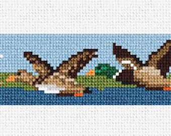 Mallard Duck Needlepoint Belt DIY Kit