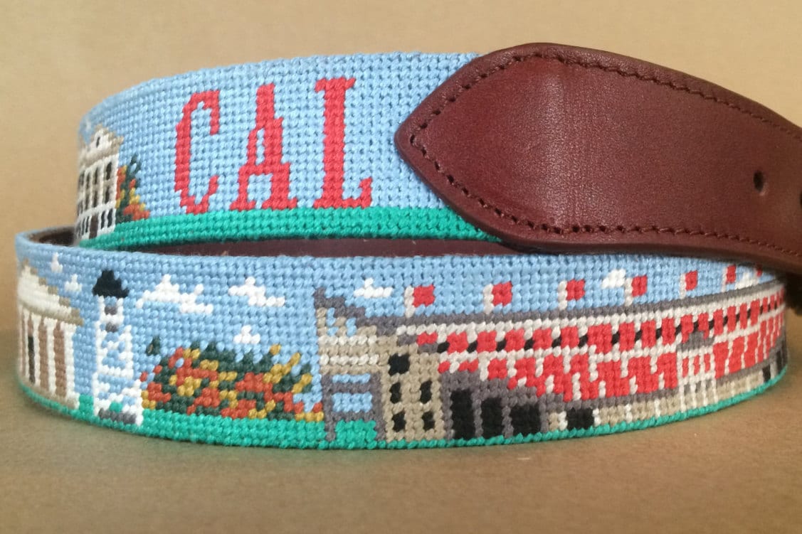 University of Campus Needlepoint Belt Finished Etsy