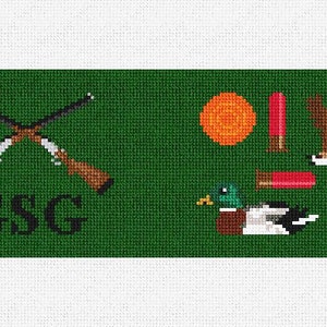 Kit de bricolaje de cartera de punto de aguja Duck Hunters