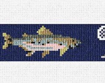 Life's Treasures Custom Needlepoint Belt DIY Kit with optional DMC embroidery thread