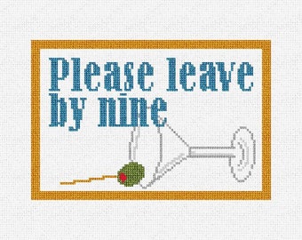 Please Leave Needlepoint DIY Kit
