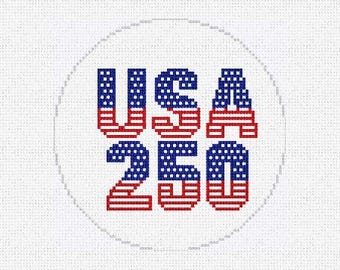 USA 250 Years Spirit Needlepoint Ornament Kit