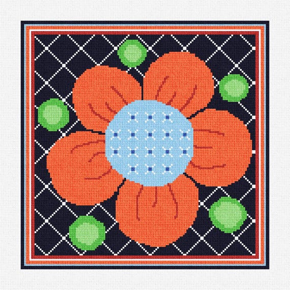Sunbeam Posy Stitch Fiddle Needlepoint Pillow DIY Kit - Etsy